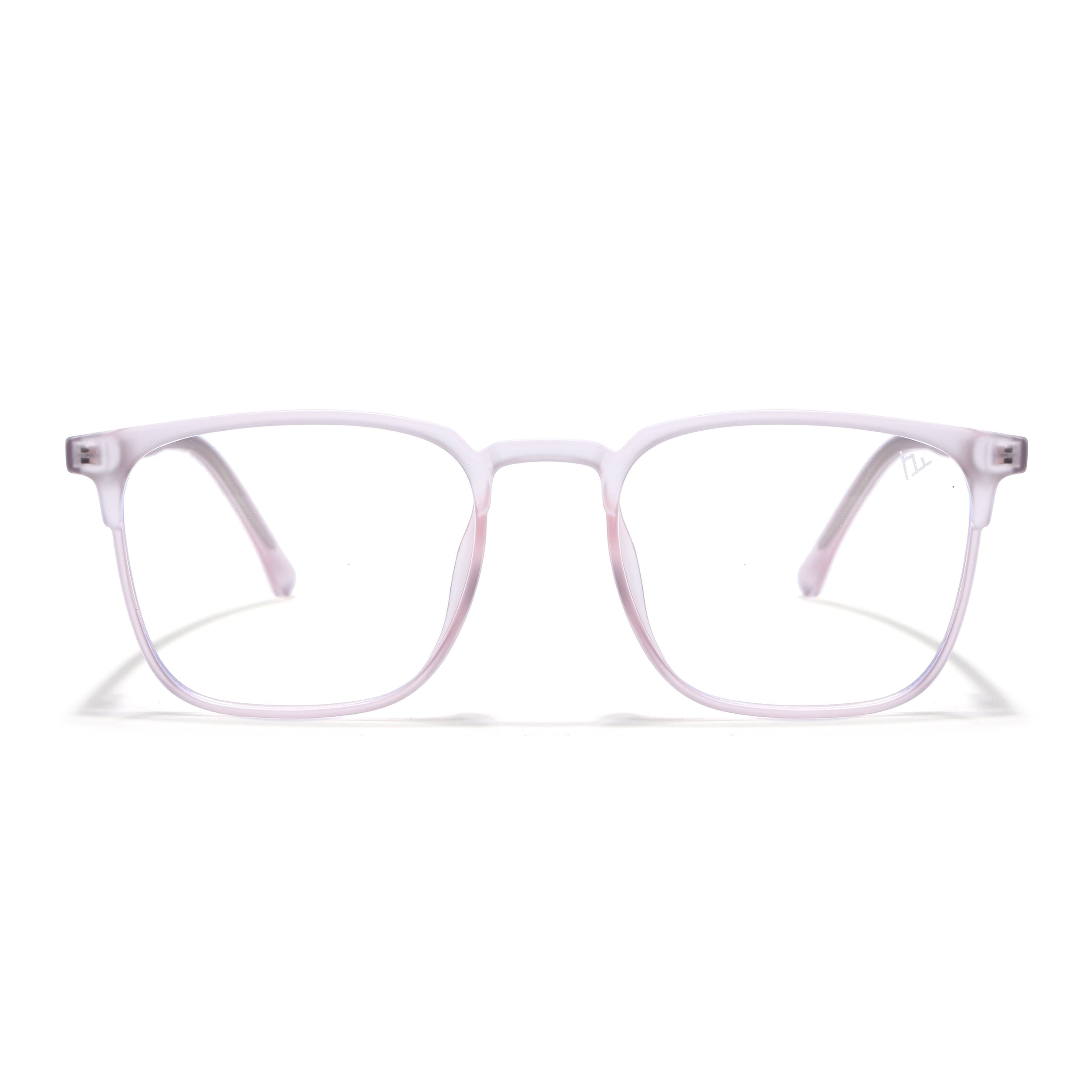 Voyage Thin Light Pink Square Eyeglasses for Men & Women (28806FMG7592)