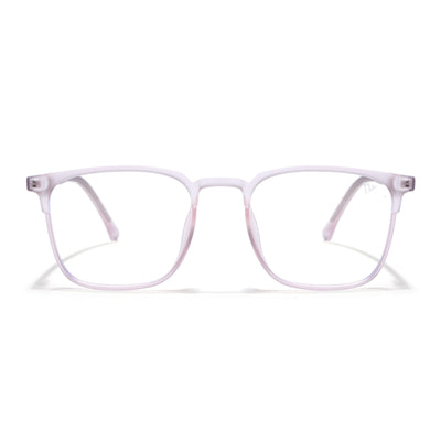 Voyage Thin Light Pink Square Eyeglasses for Men & Women (28806FMG7592)