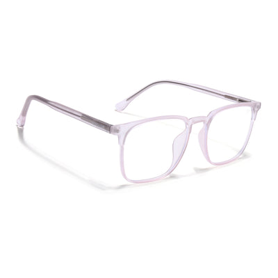 Voyage Thin Light Pink Square Eyeglasses for Men & Women (28806FMG7592)