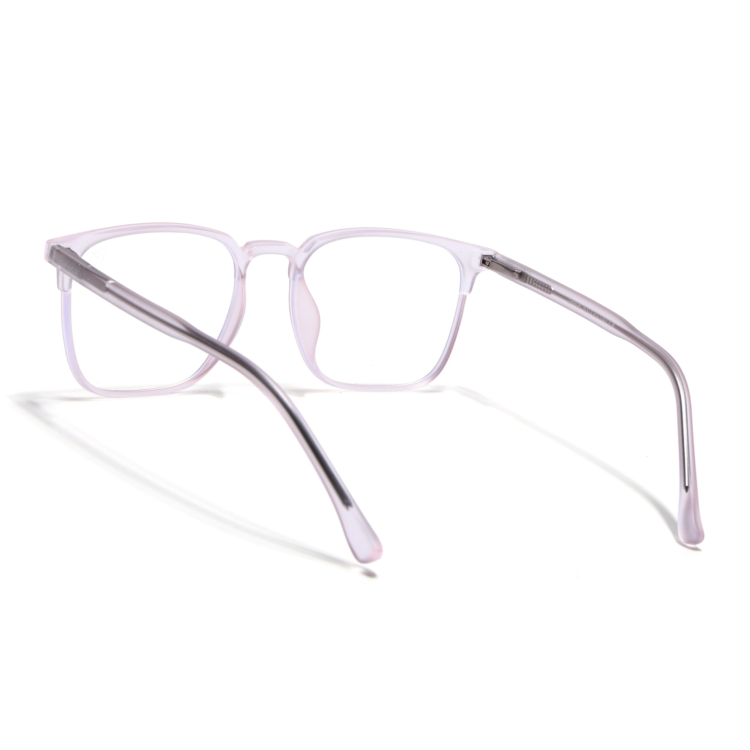 Voyage Thin Light Pink Square Eyeglasses for Men & Women (28806FMG7592)