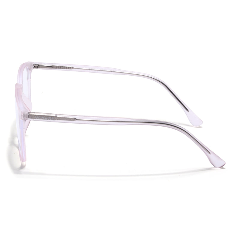Voyage Thin Light Pink Square Eyeglasses for Men & Women (28806FMG7592)