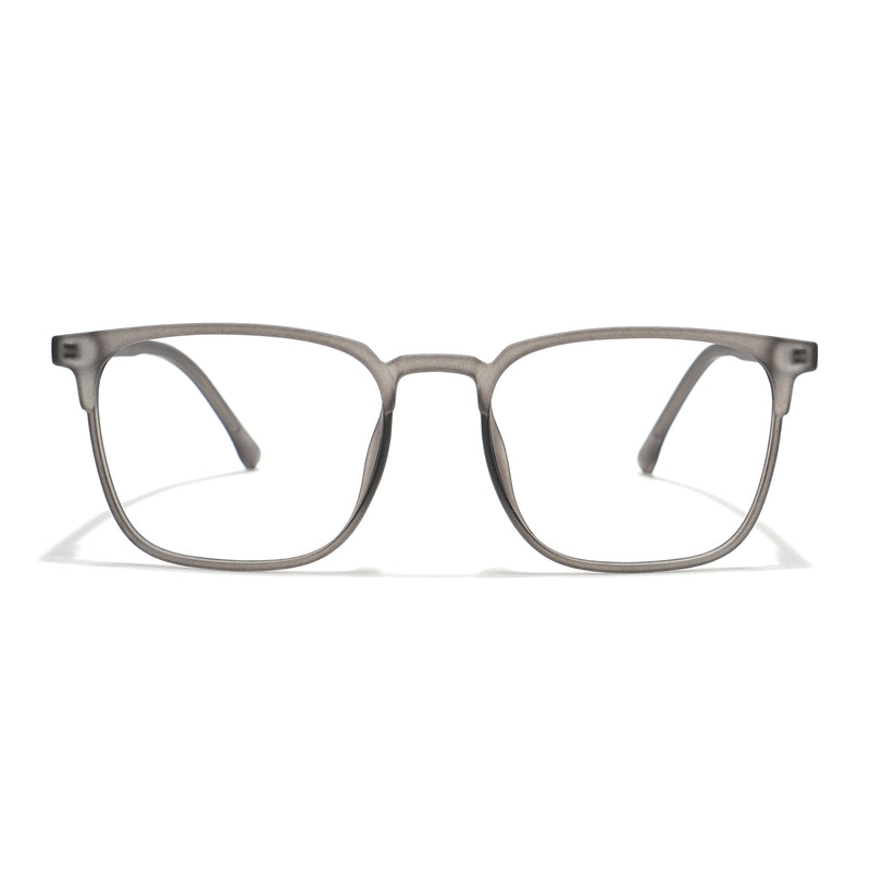 Voyage Grey Square Eyeglasses for Men & Women (28806MG6521-C2)