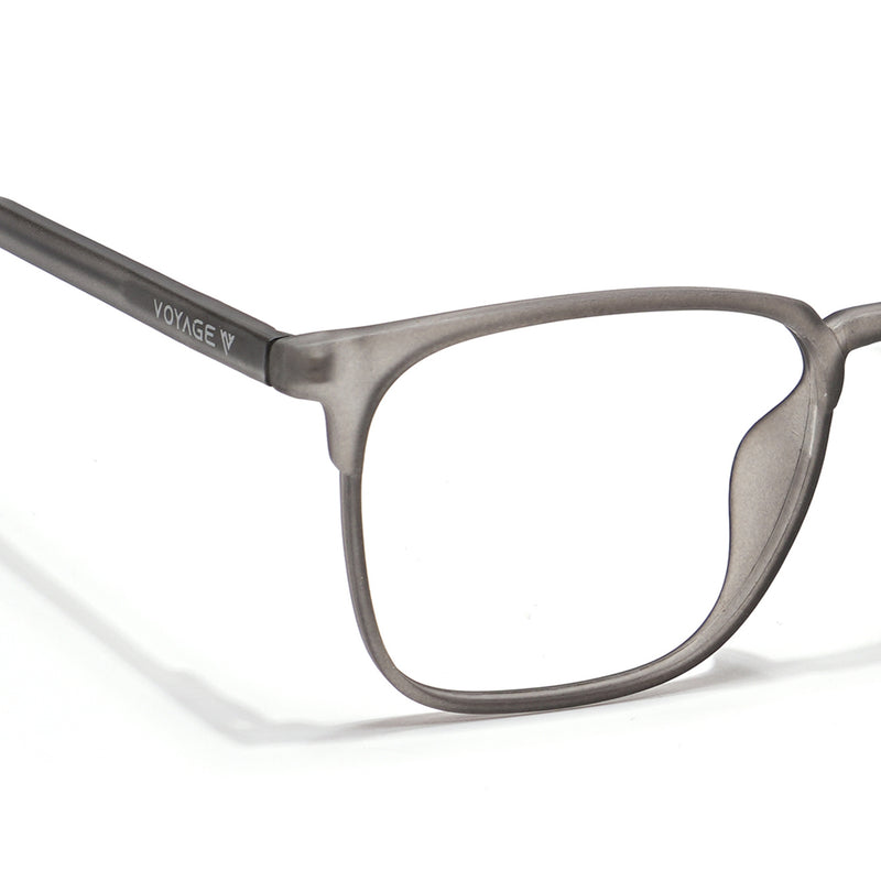 Voyage Grey Square Eyeglasses for Men & Women (28806MG6521-C2)