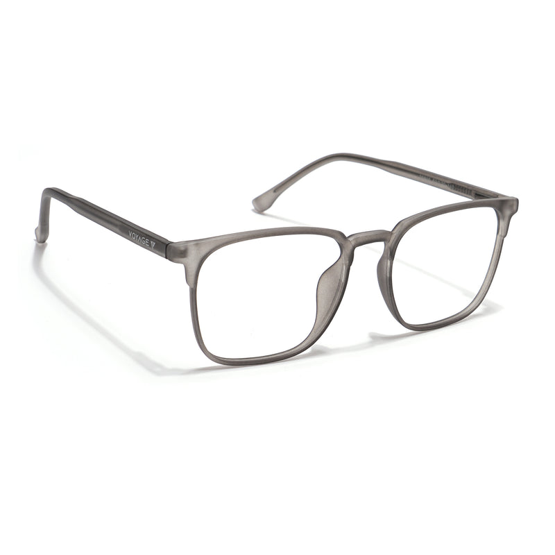 Voyage Grey Square Eyeglasses for Men & Women (28806MG6521-C2)