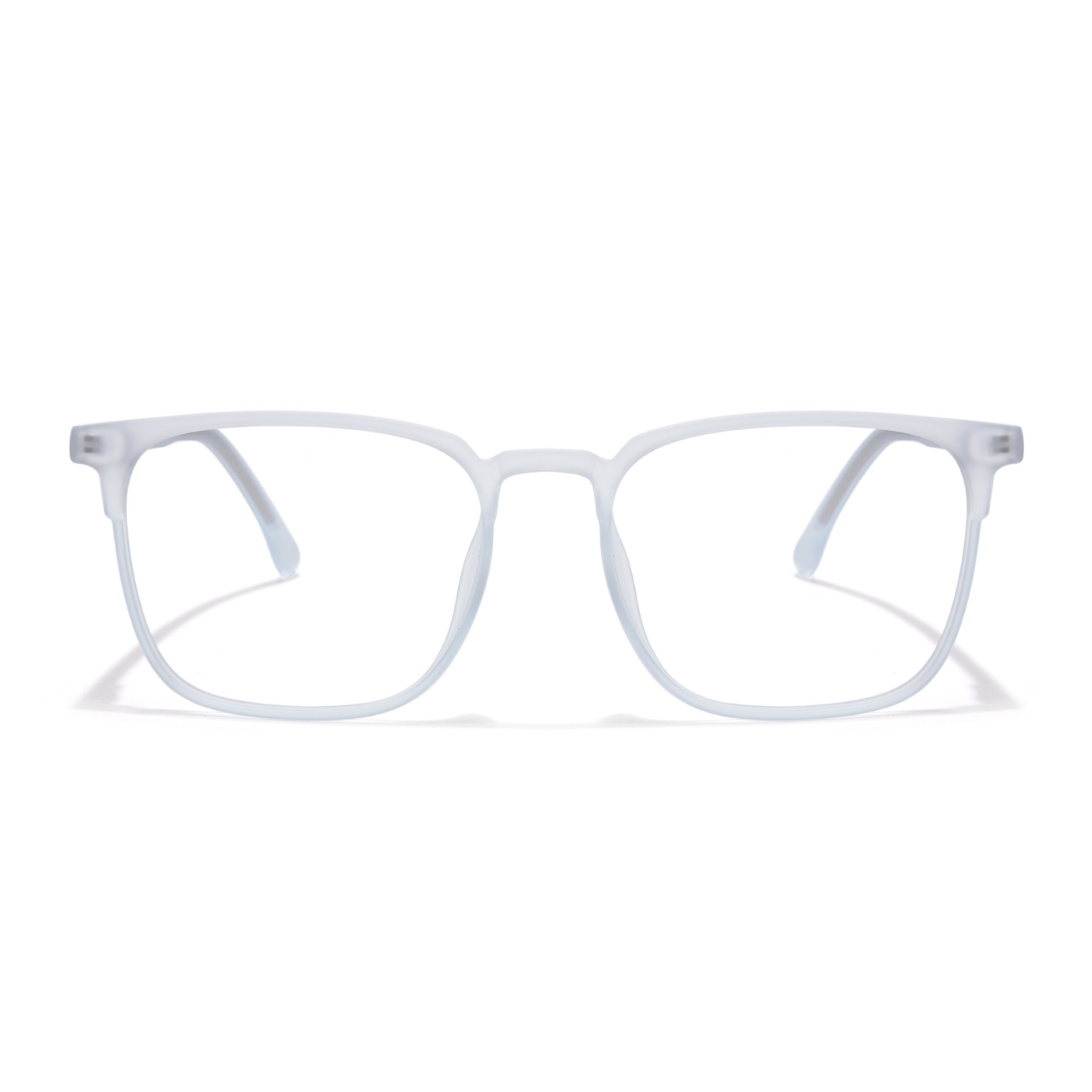 Voyage Thin Light Blue Square Eyeglasses for Men & Women (28806MG6524-C5)
