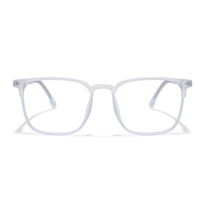 Voyage Thin Light Blue Square Eyeglasses for Men & Women (28806MG6524-C5)
