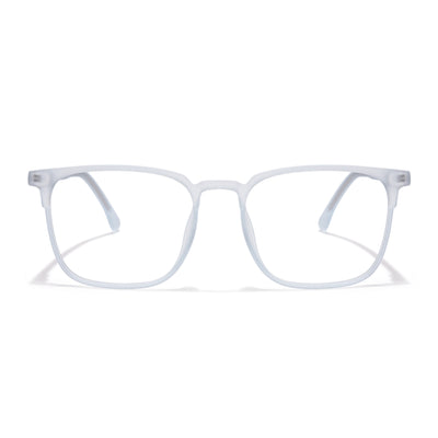 Voyage Thin Light Blue Square Eyeglasses for Men & Women (28806MG6524-C5)