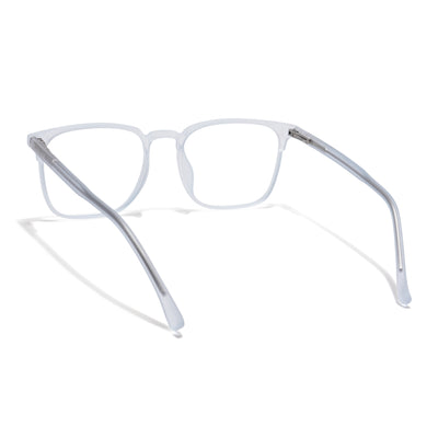 Voyage Thin Light Blue Square Eyeglasses for Men & Women (28806MG6524-C5)