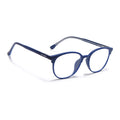 Voyage Thin Blue Round Eyeglasses for Men & Women (28810FMG7586)