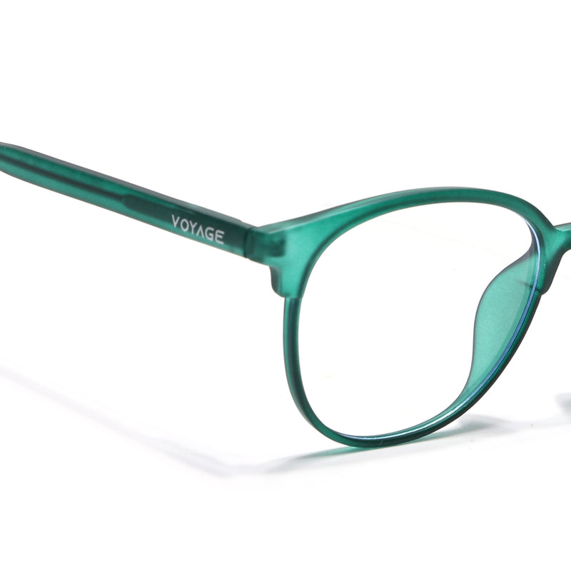 Voyage Thin Green Round Eyeglasses for Men & Women (28810FMG7587)