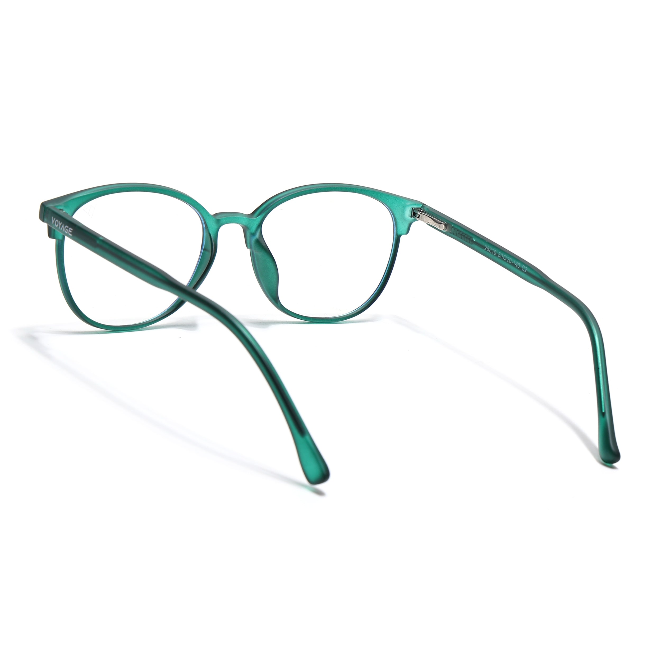 Voyage Thin Green Round Eyeglasses for Men & Women (28810FMG7587)