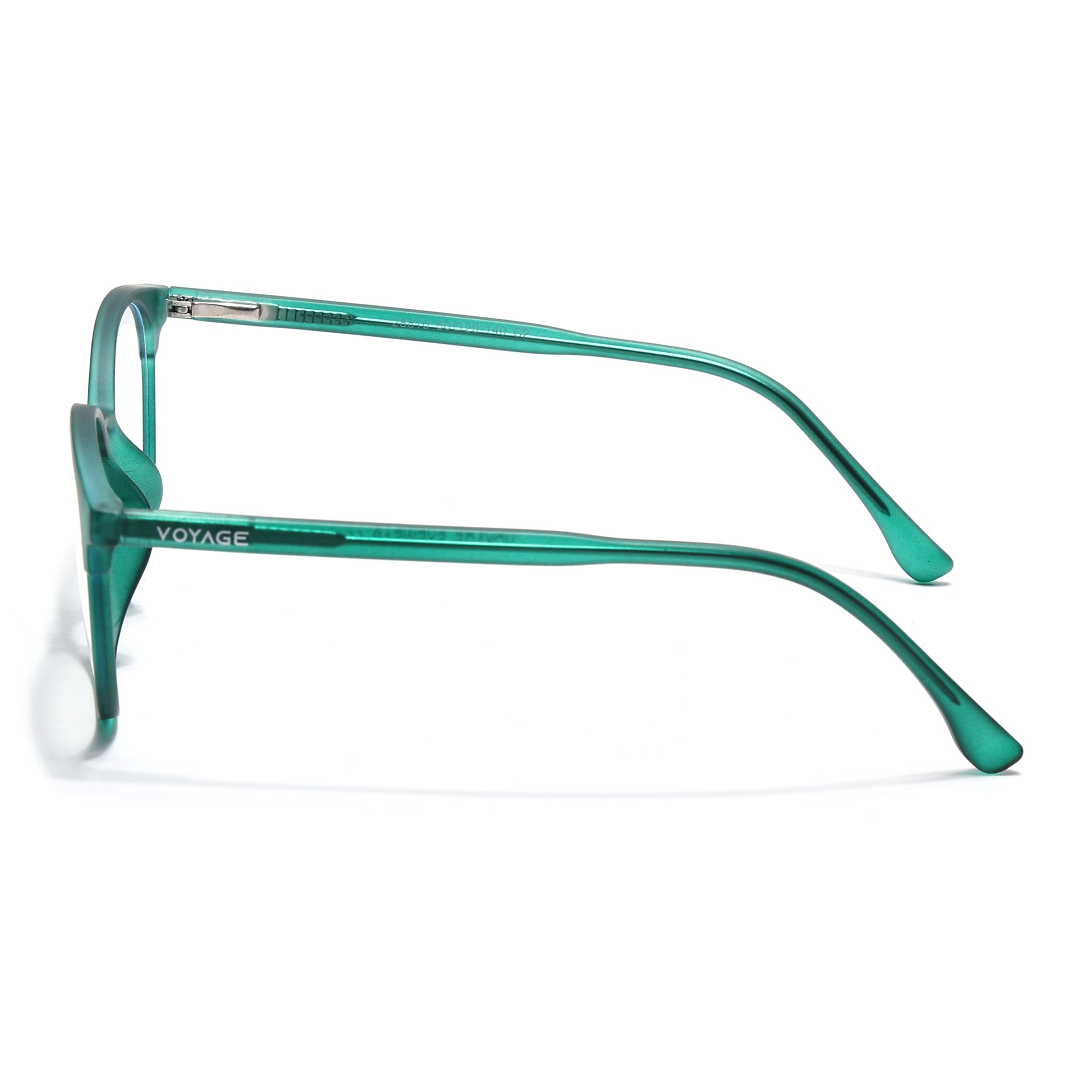Voyage Thin Green Round Eyeglasses for Men & Women (28810FMG7587)