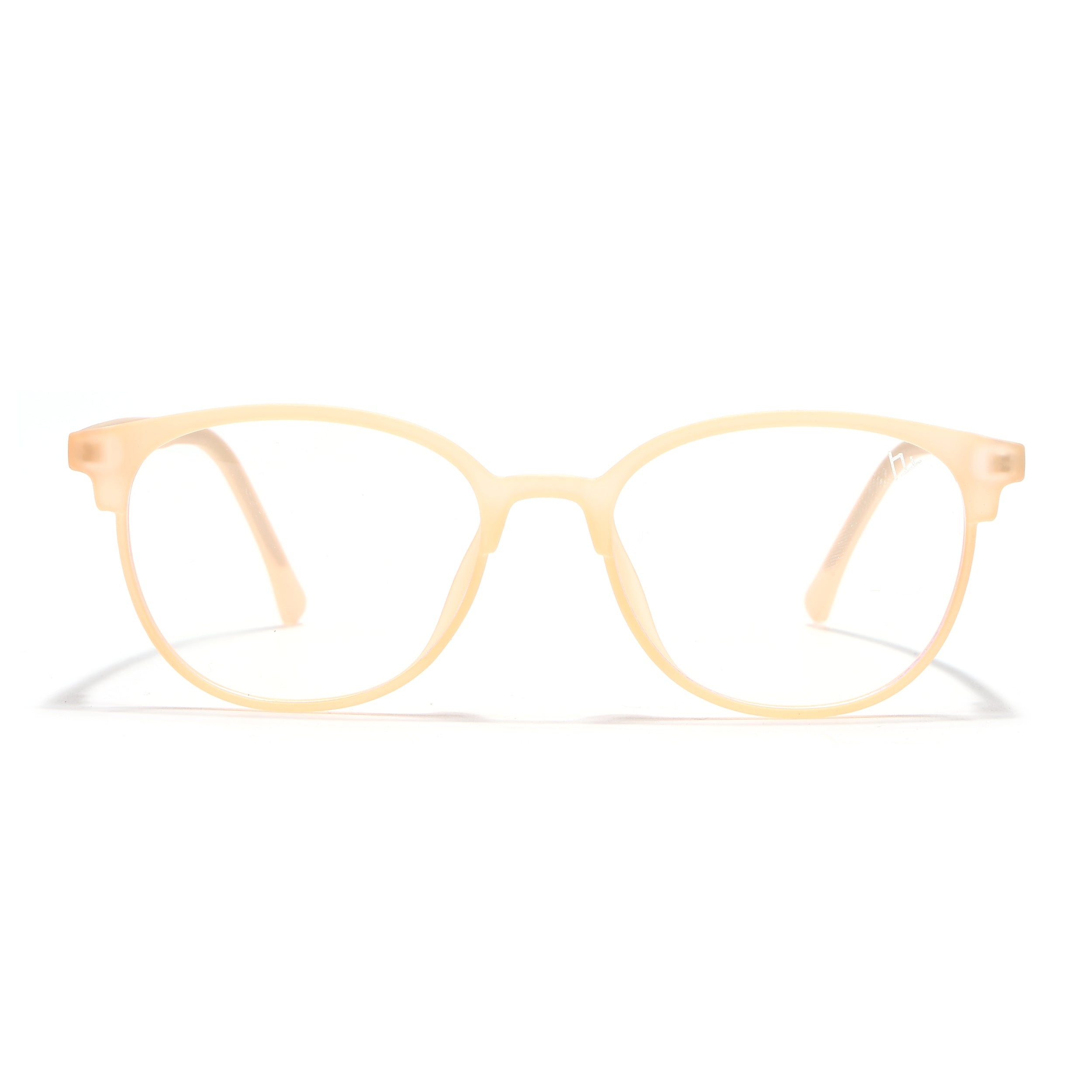 Voyage Thin Peach Round Eyeglasses for Men & Women (28810FMG7588)