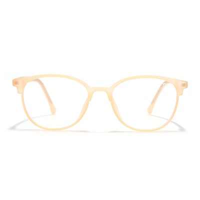 Voyage Thin Peach Round Eyeglasses for Men & Women (28810FMG7588)