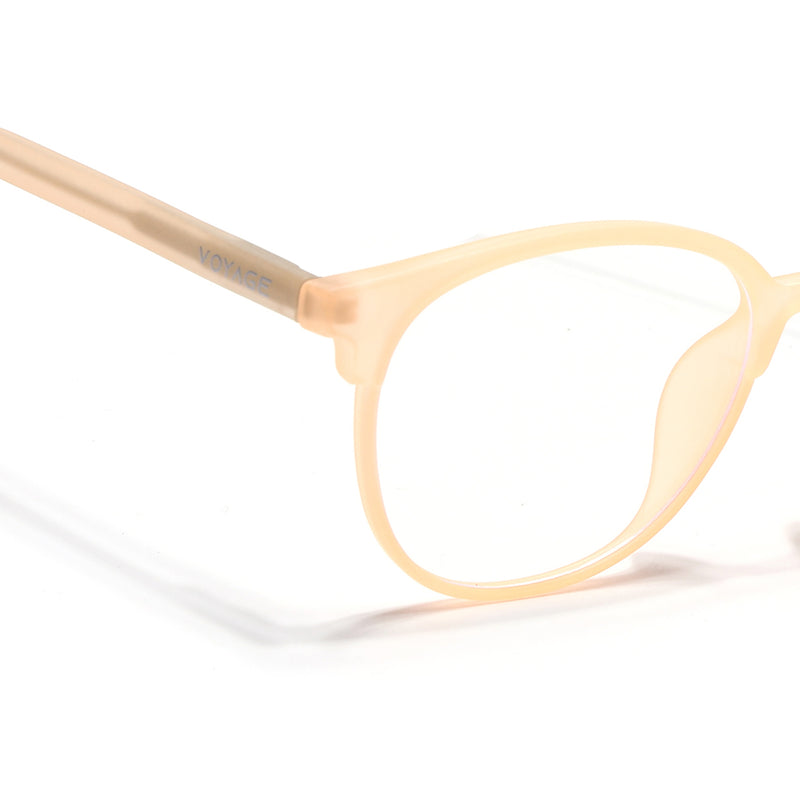 Voyage Thin Peach Round Eyeglasses for Men & Women (28810FMG7588)