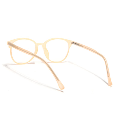 Voyage Thin Peach Round Eyeglasses for Men & Women (28810FMG7588)