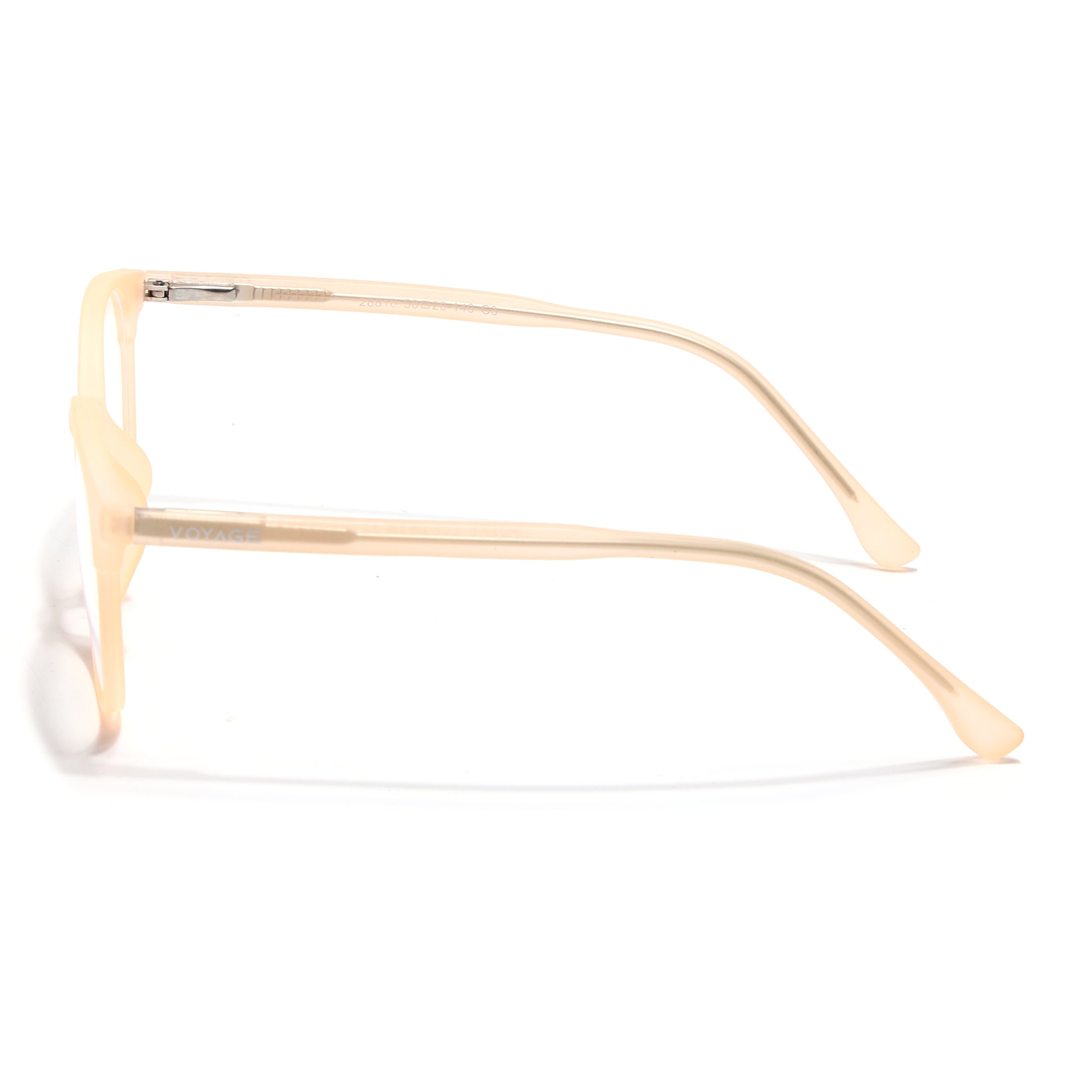 Voyage Thin Peach Round Eyeglasses for Men & Women (28810FMG7588)