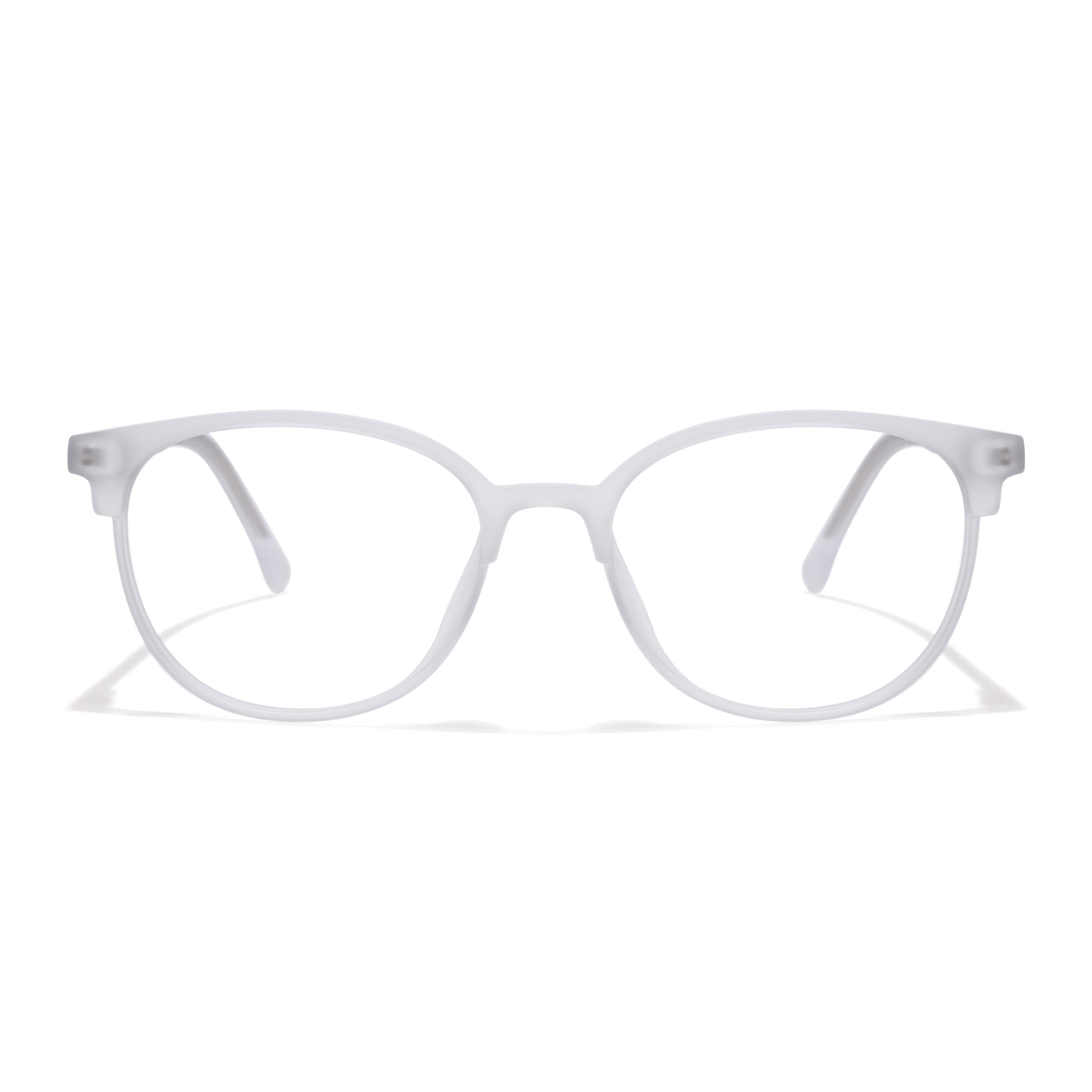 Voyage Thin Matt Transparent Oval Eyeglasses for Men & Women (28810MG6528-C2)