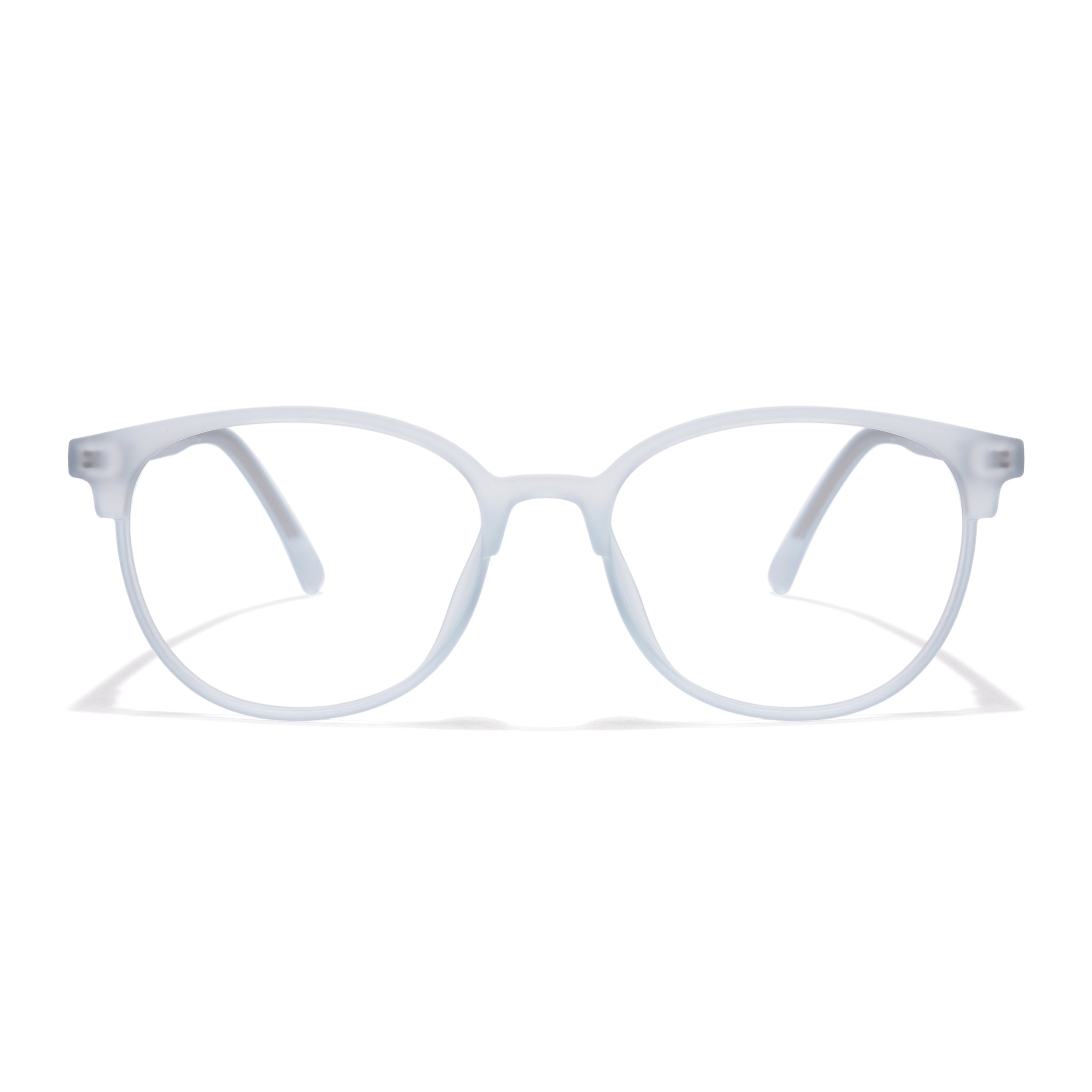Voyage Thin Light Blue Oval Eyeglasses for Men & Women (28810MG6530-C4)
