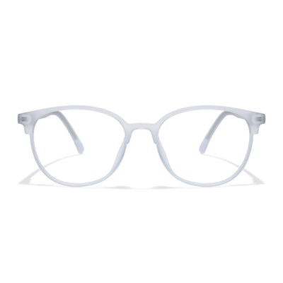 Voyage Light Blue Oval Eyeglasses for Men & Women (28810MG6530-C4)