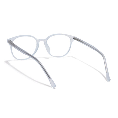 Voyage Light Blue Oval Eyeglasses for Men & Women (28810MG6530-C4)