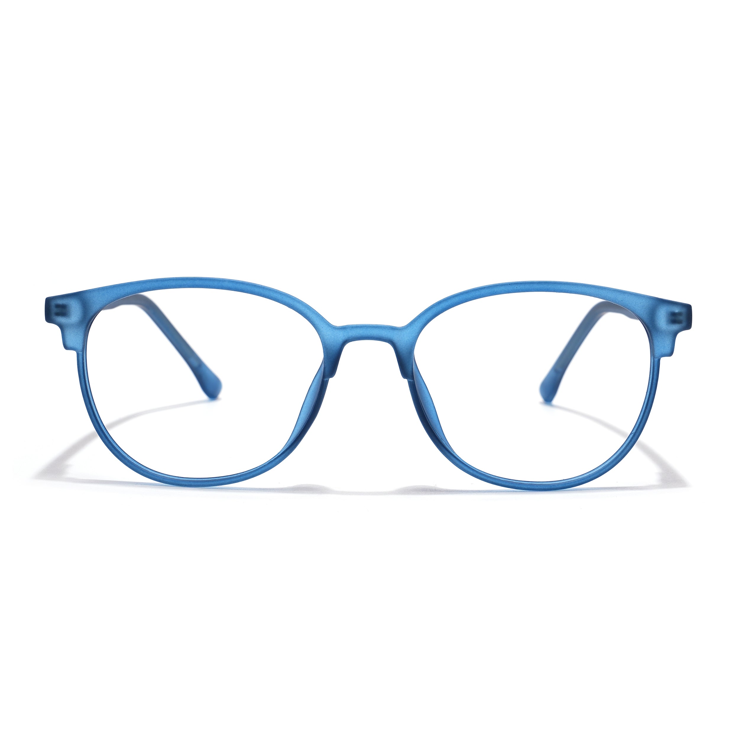 Voyage Thin Navy Blue Oval Eyeglasses for Men & Women (28810MG6531-C5)