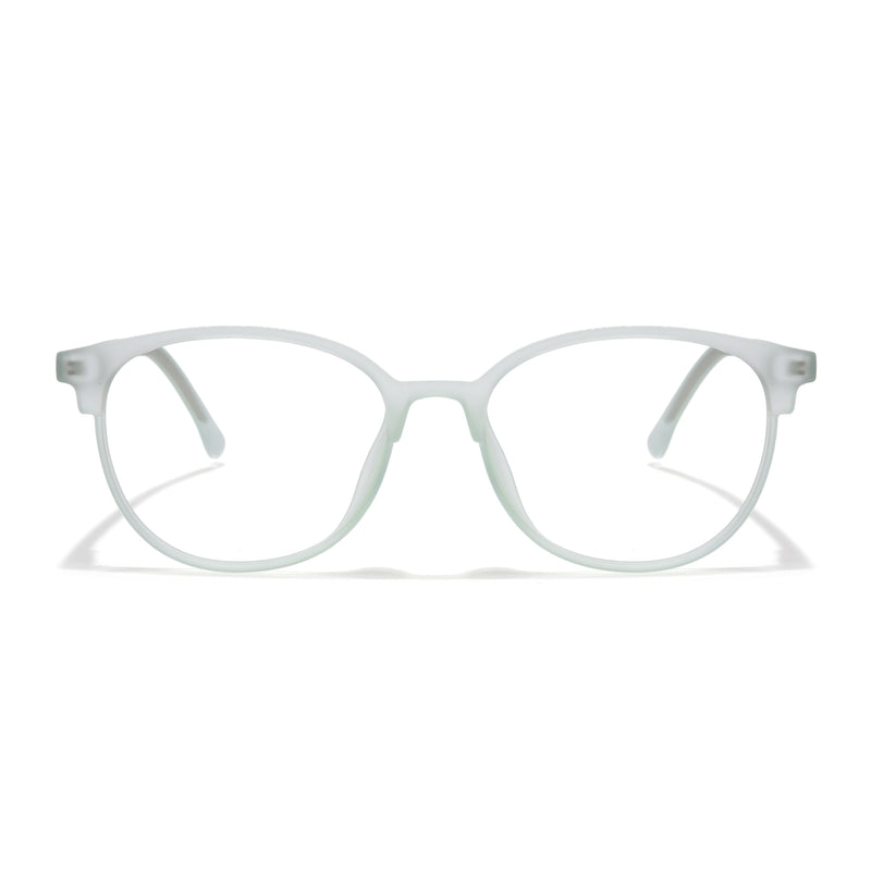 Voyage Light Green Oval Eyeglasses for Men & Women (28810MG6532-C6)