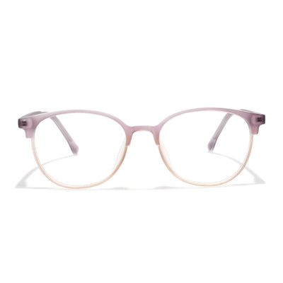 Voyage Thin Light Purple Oval Eyeglasses for Men & Women (28810MG6533-C7)