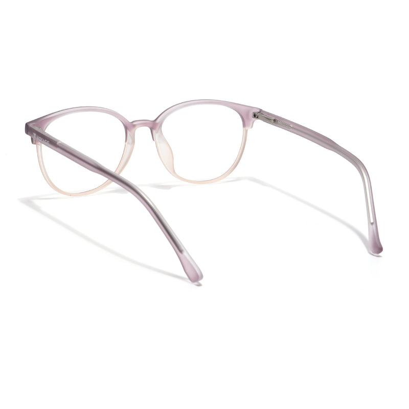 Voyage Thin Light Purple Oval Eyeglasses for Men & Women (28810MG6533-C7)