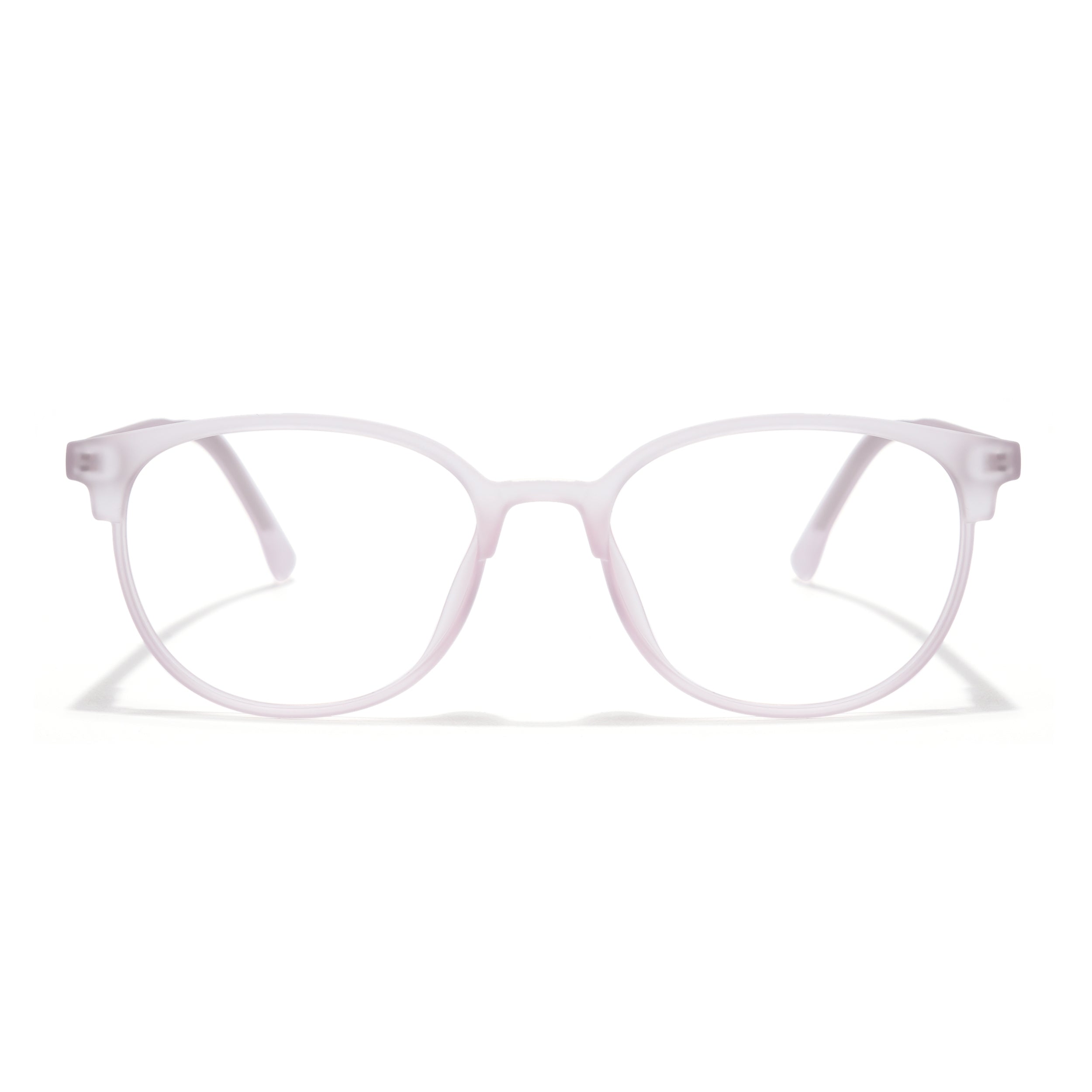 Voyage Thin Light Pink Oval Eyeglasses for Men & Women (28810MG6534-C8)