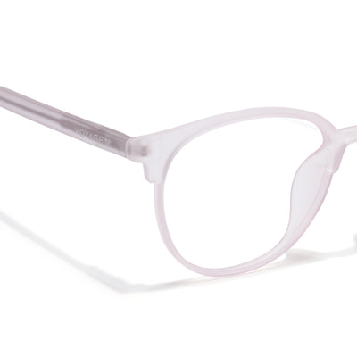 Voyage Thin Light Pink Oval Eyeglasses for Men & Women (28810MG6534-C8)