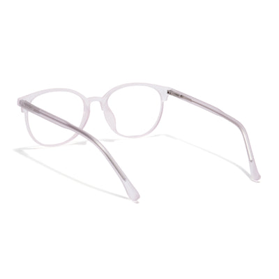 Voyage Thin Light Pink Oval Eyeglasses for Men & Women (28810MG6534-C8)