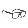 Eyejack Crossline Grey Rectangle Eyeglasses for Men & Women (2902FCL2088-C2)
