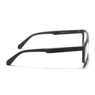 Eyejack Crossline Grey Rectangle Eyeglasses for Men & Women (2902FCL2088-C2)
