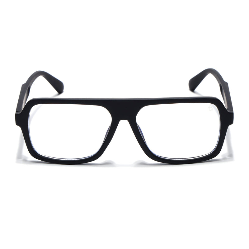 Eyejack Crossline Black Wayfarer Eyeglasses for Men & Women (2904FCL2099-C1)