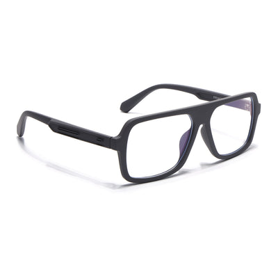 Eyejack Crossline Grey Wayfarer Eyeglasses for Men & Women (2904FCL2100-C2)