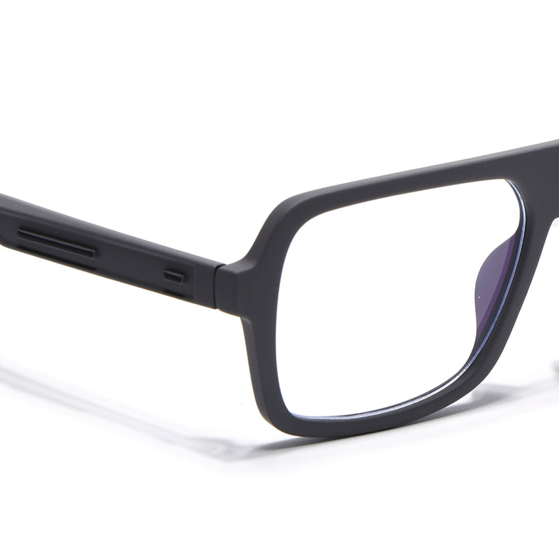 Eyejack Crossline Grey Wayfarer Eyeglasses for Men & Women (2904FCL2100-C2)