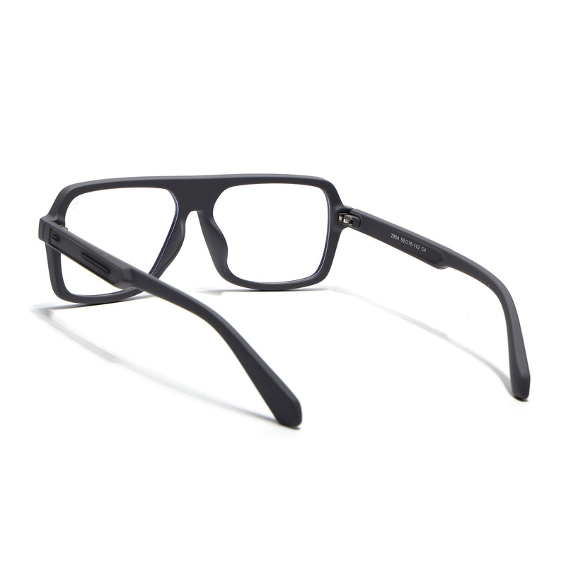 Eyejack Crossline Grey Wayfarer Eyeglasses for Men & Women (2904FCL2100-C2)