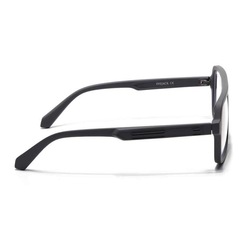 Eyejack Crossline Grey Wayfarer Eyeglasses for Men & Women (2904FCL2100-C2)