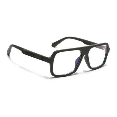 Eyejack Crossline Green Wayfarer Eyeglasses for Men & Women (2904FCL2103-C5)