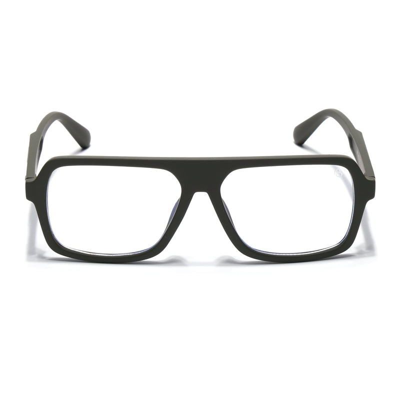 Eyejack Crossline Green Wayfarer Eyeglasses for Men & Women (2904FCL2103-C5)