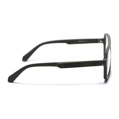 Eyejack Crossline Green Wayfarer Eyeglasses for Men & Women (2904FCL2103-C5)