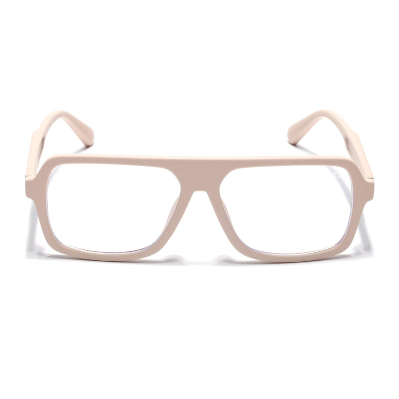 Eyejack Crossline Cream Wayfarer Eyeglasses for Men & Women (2904FCL2104-C6)