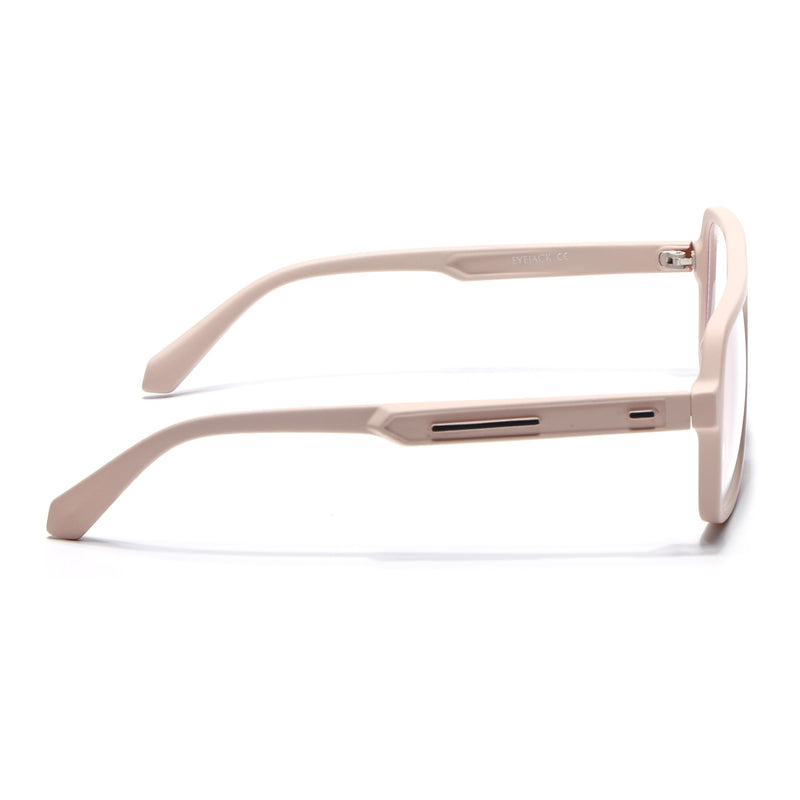Eyejack Crossline Cream Wayfarer Eyeglasses for Men & Women (2904FCL2104-C6)