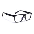 Eyejack Crossline Black Square Eyeglasses for Men & Women (2905FCL2105-C1)