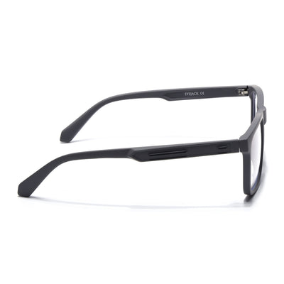 Eyejack Crossline Grey Square Eyeglasses for Men & Women (2905FCL2106-C2)