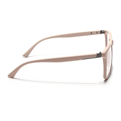 Eyejack Crossline Cream Square Eyeglasses for Men & Women (2906FCL2116-C6)
