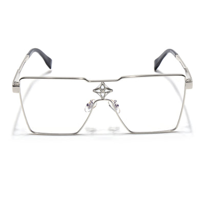 Voyage Silver Wayfarer Eyeglasses for Men & Women (2A621MG5159-C1)