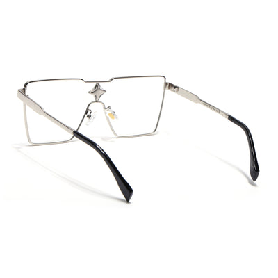 Voyage Silver Wayfarer Eyeglasses for Men & Women (2A621MG5159-C1)