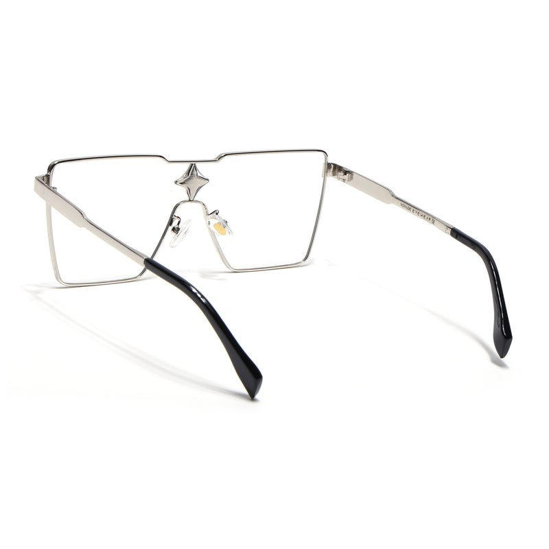 Voyage Silver Wayfarer Eyeglasses for Men & Women (2A621MG5159-C1)